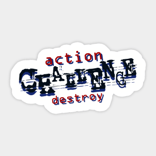 urban action destroy Sticker